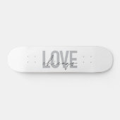 Moderne, coole, einfache, minimale Design-Liebe Ch Skateboard (Horizontal)