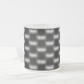 Moderne, Coole, einzigartige Abstrakte Muster Mattglastasse (Vorderseite Links)