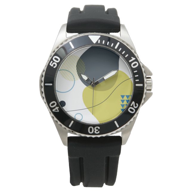 Moderne, coole, einzigartige, trendige Illustratio Armbanduhr (Vorderseite)