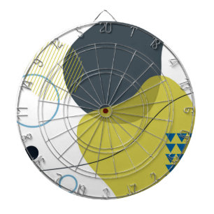 Moderne, coole, einzigartige, trendige Illustratio Dartscheibe