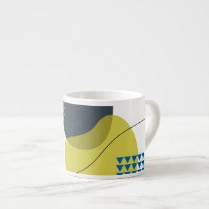 Moderne, coole, einzigartige, trendige Illustratio Espressotasse