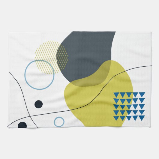 Moderne, coole, einzigartige, trendige Illustratio Geschirrtuch (Horizontal)