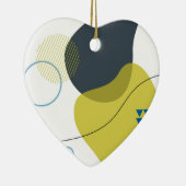 Moderne, coole, einzigartige, trendige Illustratio Keramik Ornament (Rechts)