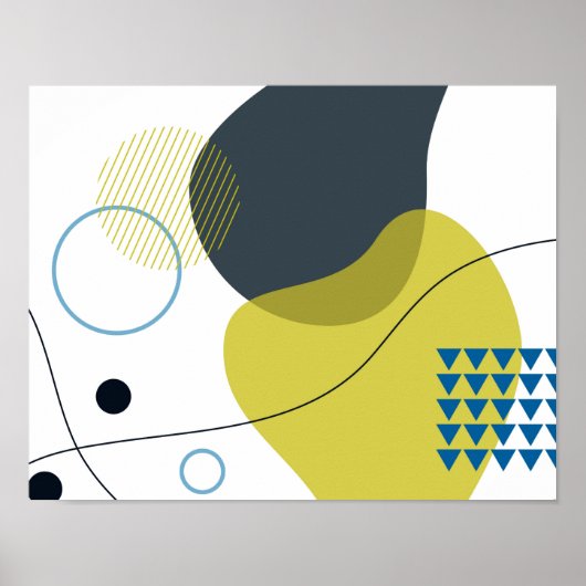 Moderne, coole, einzigartige, trendige Illustratio Poster (Vorne)