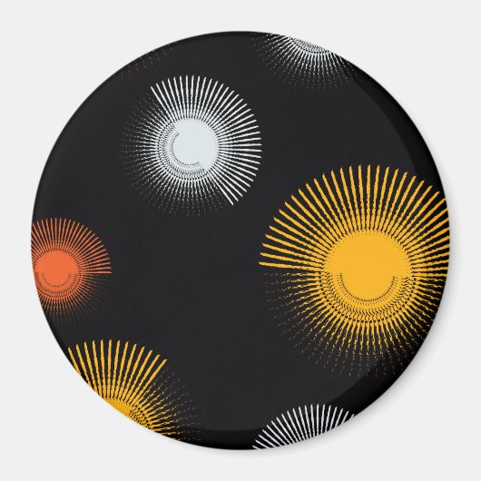 Moderne, Coole, einzigartige, trendige, urbane Pin Magnet (Vorne)