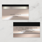 Moderne Coole Elegant Beruflich gestreift Visitenkarte (Vorne/Hinten)