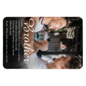 Moderne Coole Fun-Foto-Brother-Definition Magnet (Horizontal)