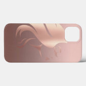 Moderne Coole Girl-Face-Silhouette Case-Mate iPhone Hülle (Rückseite (Horizontal))