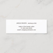 Moderne Coole Golddots bilden Künstler Mini Visitenkarte (Rückseite)