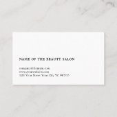 Moderne Coole graue Holzschere Visitenkarte (Rückseite)