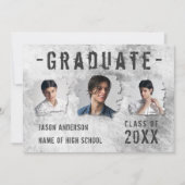 Moderne Coole Grunge 4 Foto Doppelstudium Ankündigung (Vorderseite)