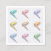 Moderne Coole Haartrockner Foto Ernennung Terminkarte (Vorderseite)