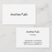 Moderne Coole handgeschriebene Skriptvorlage Visitenkarte (Vorne/Hinten)