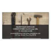 Moderne Coole Handwerkzeuge Handyman Magnetic Magnetische Visitenkarte (Vorderseite)
