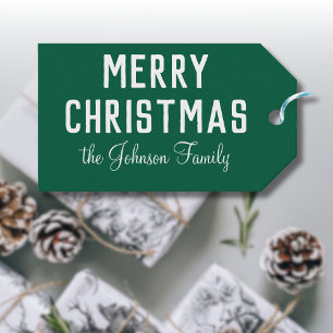 Moderne Coole Hunter Grünen Weihnachten Geschenkanhänger