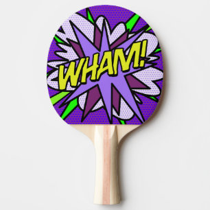 Moderne Coole Lustige WHAM Comic-Hefte Tischtennis Schläger