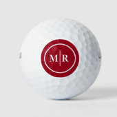 Moderne Coole Mongram-Golfbälle Golfball (Vorderseite)