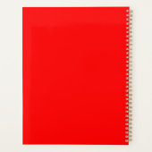 Moderne Coole Neon Rosa Woche und Monat 2025 Planer (Rückseite)