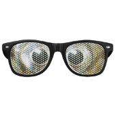moderne coole Nerdwahnsinnig überquerte mit Augen  Sonnenbrille (Vorderseite)