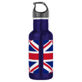 moderne coole, ruhige Gewerkschaft Jack-Flagge beh Edelstahlflasche (Rückseite)
