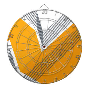 Moderne, coole, trendige, urbane, einfache geometr dartscheibe