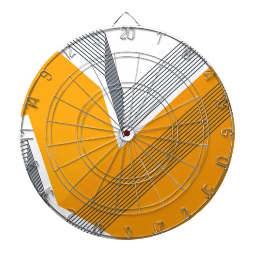 Moderne, coole, trendige, urbane, einfache geometr dartscheibe (vorne)