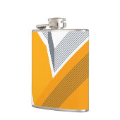 Moderne, coole, trendige, urbane, einfache geometr flachmann (Links)