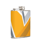 Moderne, coole, trendige, urbane, einfache geometr flachmann (Rechts)