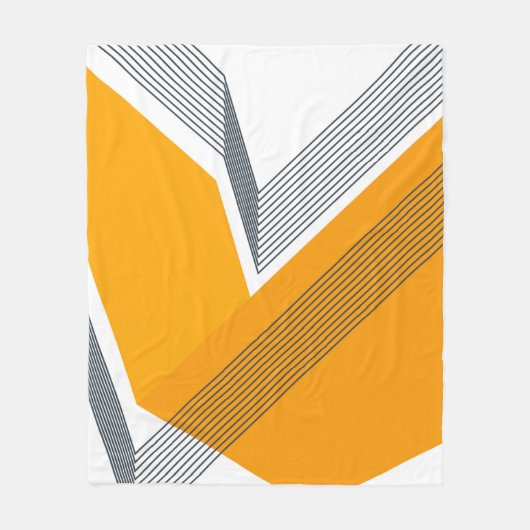 Moderne, coole, trendige, urbane, einfache geometr fleecedecke (Vorderseite)