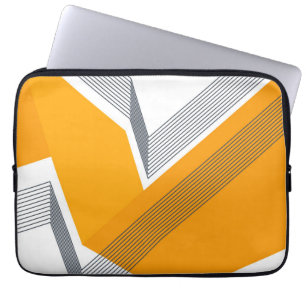 Moderne, coole, trendige, urbane, einfache geometr laptopschutzhülle