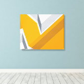 Moderne, coole, trendige, urbane, einfache geometr leinwanddruck (Insitu (Holzboden))