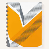 Moderne, coole, trendige, urbane, einfache geometr notizblock (Vorderseite)