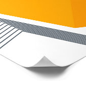 Moderne, coole, trendige, urbane, einfache geometr poster (Ecke)