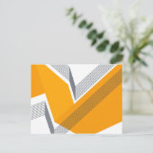 Moderne, coole, trendige, urbane, einfache geometr postkarte (Stehend Vorderseite)