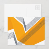 Moderne, coole, trendige, urbane, einfache geometr postkarte (Vorne/Hinten)