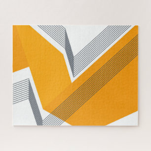 Moderne, coole, trendige, urbane, einfache geometr puzzle