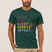 Moderne Coole Typografie Martial Arts Karate T-Shirt (Vorderseite)