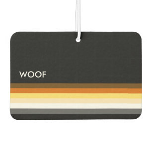 Moderne Coole und elegante Gay Bear Pride Flag WOO Autolufterfrischer