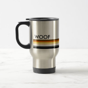 Moderne Coole und elegante Gay Bear Pride Flag WOO Reisebecher