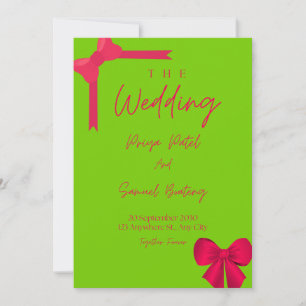 Moderne Coquette-Band-Hochzeitseinladung Einladung