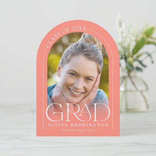 Moderne Coral 2 Foto Arch Abschluss Ankündigung (Stehend Vorderseite)