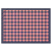 Moderne Coral Navy Tablecloth Trendy Kariert Dinin Tischdecke (Vorderseite (Horizontal))