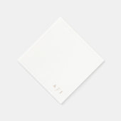 Moderne Corner Initials "to" Weddingecke Serviette (Ecke)