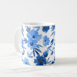Moderne Cornflower Royal Blume Kaffeetasse