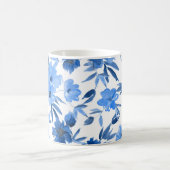 Moderne Cornflower Royal Blume Kaffeetasse (Mittel)