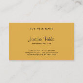 Moderne Corporate Ästhetik Einfache Elegant-Vorlag Visitenkarte (Rückseite)