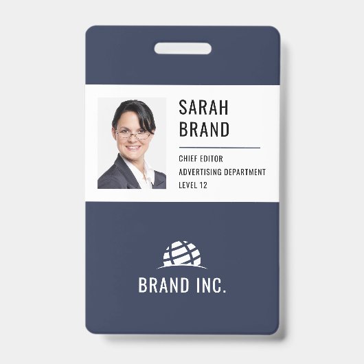 Moderne Corporate Business ID Ausweis (Vorderseite)