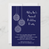 Moderne Corporate Holiday Party Blue Einladung (Vorderseite)