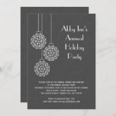 Moderne Corporate Holiday Party Einladung - grau