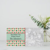 Moderne Country Charm Weihnachtskarten Feiertagskarte (Stehend Vorderseite)